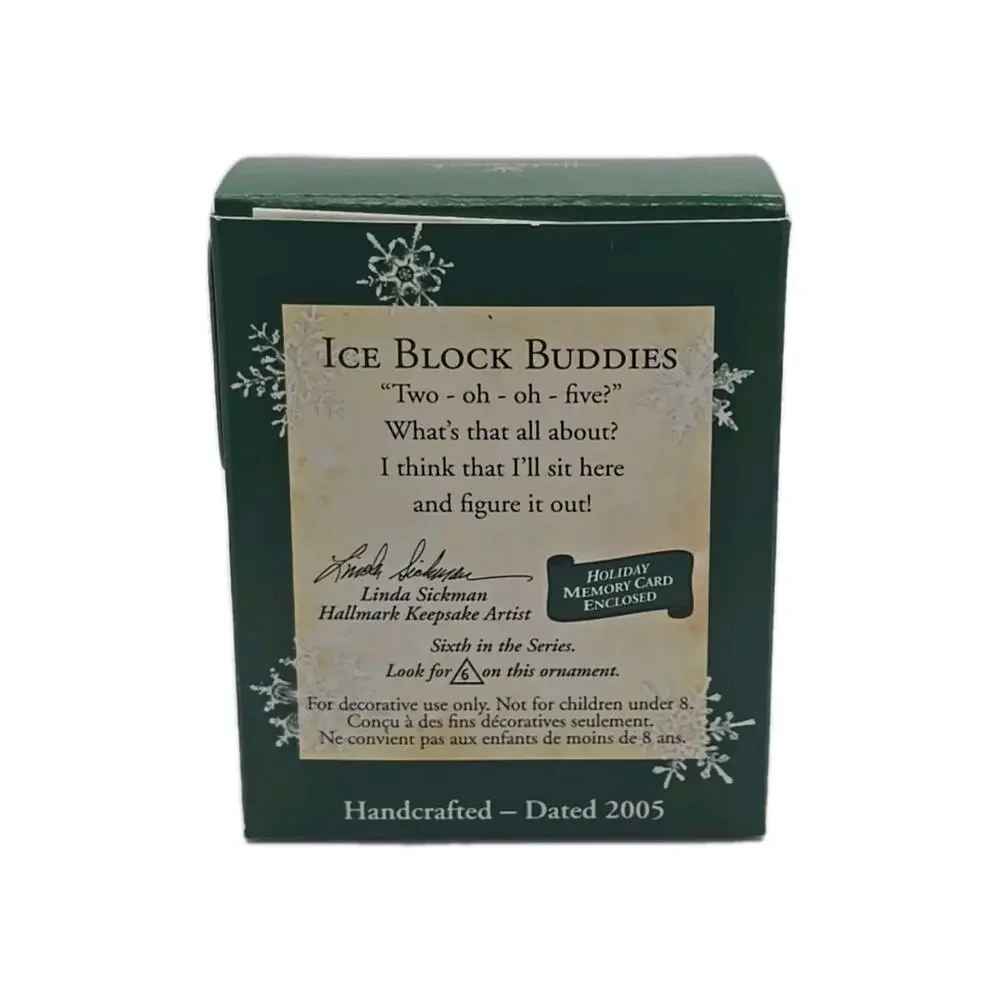 2005 Hallmark Ice‎ Block Buddies Miniature Ornament Bunny Rabbit U65/8972